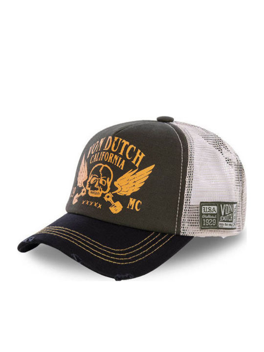 Von Dutch Crew Cap Black Orange