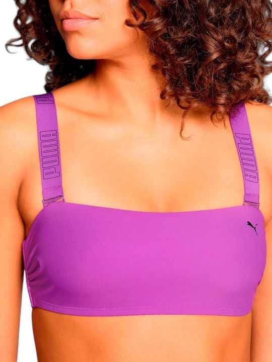 PUMA Trägerloses Bikinioberteil Lila