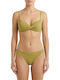 Γυναικείο Μαγιό Bikini Push-up Μπανέλα Pied-de-poule Πράσινο