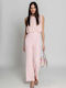 Damenteilose Ärmellose Jumpsuit Rosa