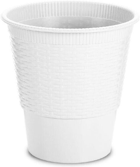 Gensini Storage Basket Plastic White 8lt