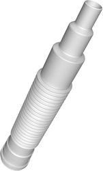 Akces 23020 Monoflex Еластичен Редуциращ Конектор Fi40 40/50 40 32 L–400 Mm Фланец Част Червен.el-50-l-500-k