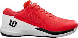Wilson Rush Pro Ace Männerschuhe Tennisschuhe für Tongelände Rote Wilson Rush Pro Ace Männerschuhe Tennisschuhe für Tongelände Rote