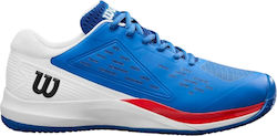 Wilson Rush Pro Ace Ανδρικά Παπούτσια Τένις για Χωμάτινα Γήπεδα Μπλε