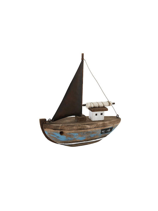 Country Casa Decorative Figure Made of Wood 19x5x21cm