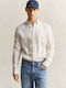 Reg Long Sleeve Linen Shirt in Regular Fit Beige
