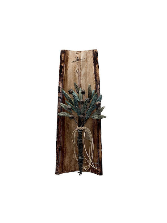 G Niarchou Decor De Perete Ceramică Tematică Măslină 12x42