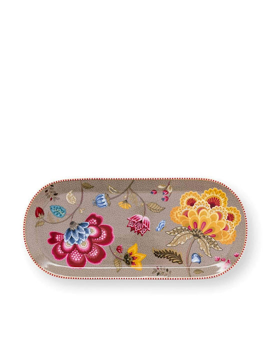 PiP Studio Blooming Tales Πιάτο Ρηχό από Πορσελάνη Πολύχρωμο με Διάμετρο 33cm