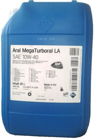Aral Mega Turboral LA Синтетично Автомобилно Масло 10W-40 20л