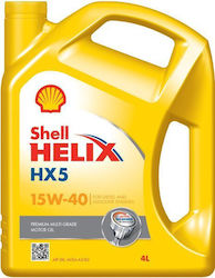Shell Helix HX5 Λάδι Αυτοκινήτου 15W-40 4lt