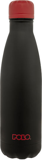 Polo Bottle Thermos Stainless Steel BPA Free 500ml Black Red