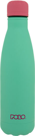 Polo Μπουκάλι Θερμός Ανοξείδωτο 500ml Light Green Pink