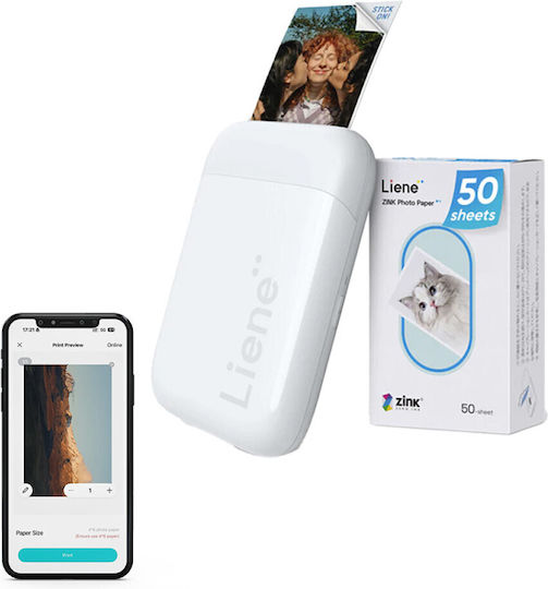 Liene Pearl Zink Photo Printer with WiFi and Bluetooth