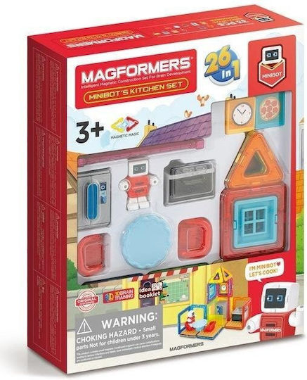 Magformers Μαγνητικό Παιχνίδι Κατασκευών House Minibot's Kitchen