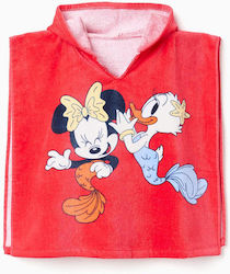 Zippy Ποντσο Θαλασσης Minnie Daisy Κοκκινο 6μ-24μ
