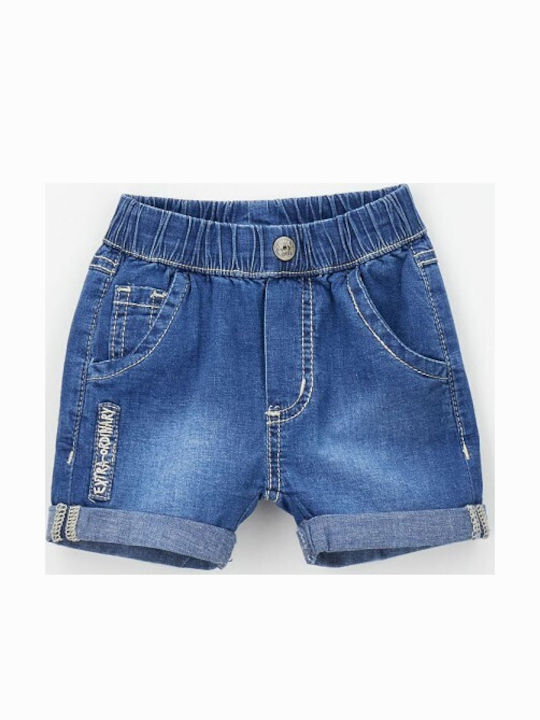 Kids Denim Washed Blue Shorts/Bermuda