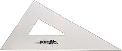 Parallilo Triunghi Scalene Din Plastic 60° 32 Cm Cu Talpă