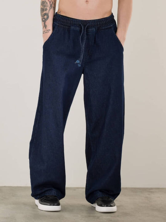 Free Wear Men's Jeans Pants Dark Blue