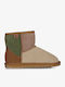 Leather Kids Ankle Boots Brown