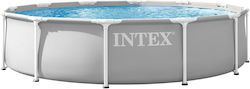 Intex Prism Frame Στρογγυλή με Μεταλλικό Σκελετό Intex Prism Frame Στρογγυλή με Μεταλλικό Σκελετό