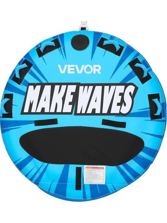 Towable Tubes Vevor Boats Inflatable Tubes Towable Boats 3 Person Tube Water Sports Capacity 231 Kg Boat Pull Non Slip Cushion Full Nylon Cover Padded Handles Safety Valve