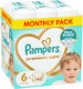 Pampers Памперси с Лента Premium Care Monthly Pack No. 6 за 13-18kg 140бр