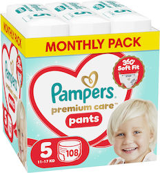Pampers Premium Care Pants № 5 За 11-17 Кг 108 Бр. Pampers Premium Care Pants № 5 За 11-17 Кг 108 Бр.