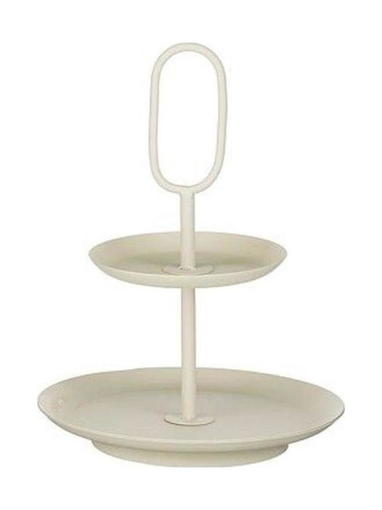 Metallic Platter Dessert Tower Stand Ø36xH28cm