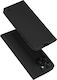 Techsuit Magskin Book Silikon / Synthetisches Leder Schwarz (Motorola Moto G77 / G67)