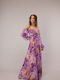 Summer Maxi Evening Dress Purple