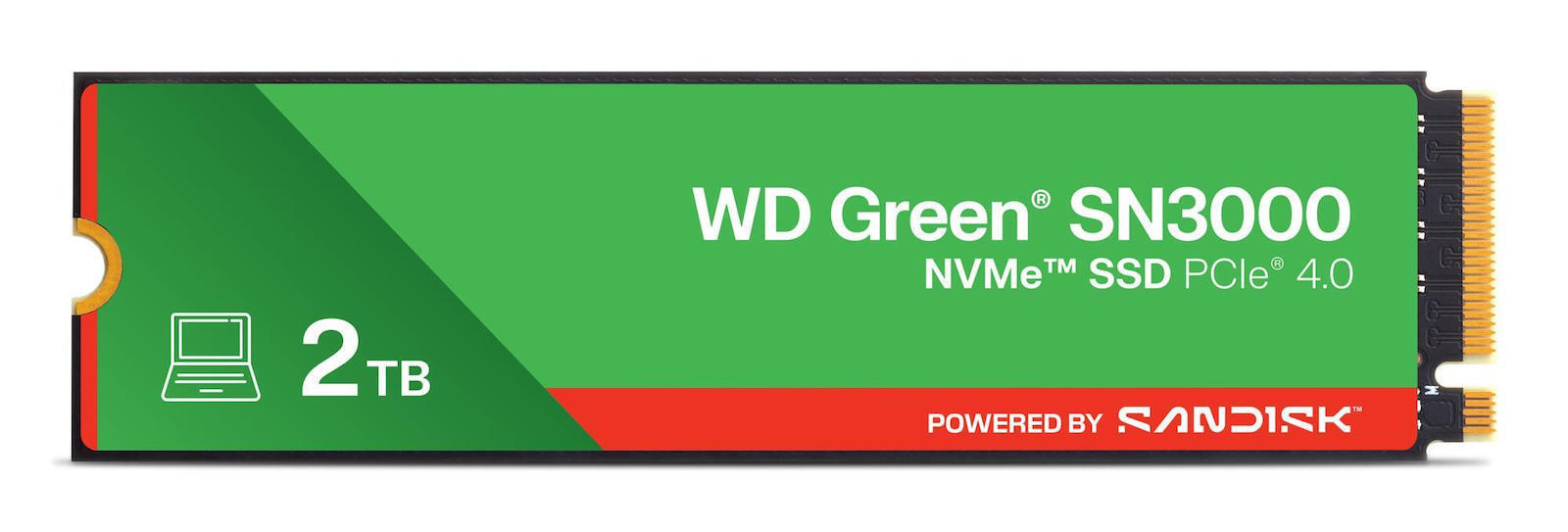 Western Digital Green SN3000 SSD 2TB τύπου M.2 με σύνδεση PCI Express 4.0 -00CPS0 (WDS200T4G0E)