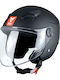 XVX Amalfi RX-440 Black Matt Motorcycle Helmet Jet ECE 22.06