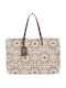 Fabric Women's Shoulder Bag Beige