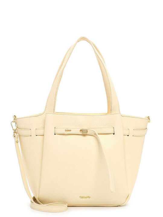 Damen Handtasche Shopper Schulter Gelbe