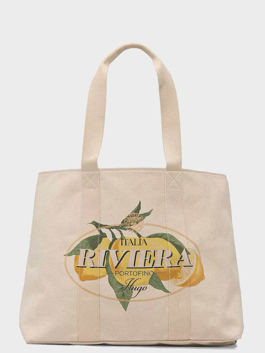 Damentasche Tote Handtasche Cremfarben