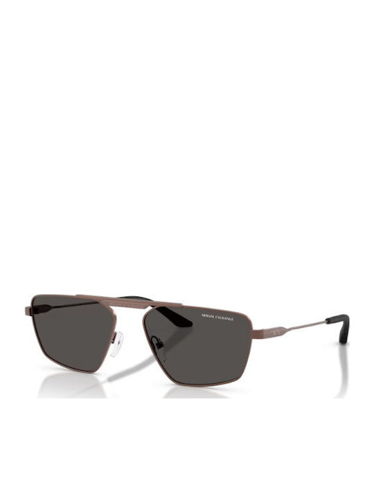 Armani Exchange Дамски Слънчеви Очила с Кафяв М...
