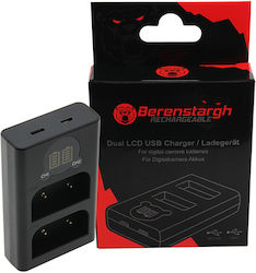 Berenstargh Dual Lcd Usb Charger F Olympus Blx-...
