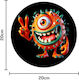 Mouse Pad Rubber Diameter 20cm Monsters
