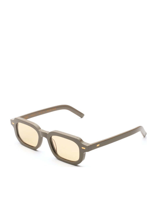 Gast Pai Unisex Sunglasses with Beige Frame and...