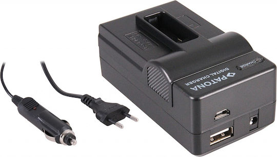 Patona 4in1 Charger F Gopro Hero 8 Ahdbt-801 Hero 7 Ahdbt-701 Hero 6 Hero 5 Ahdbt-501