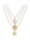 Charmy Necklace with Star Design from Gold Plated Steel