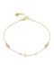 Oxette Women's Chain Bracelet with Cross Design in Silver with Zircon
