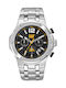 CAT Navigo Chrono Men's Battery Watch with Silver Metal Bracelet