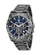 Maserati Men's Watch 43mm Chronograph Battery with Silver Metal Bracelet