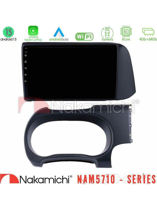 Nakamichi Car Audio System for Hyundai i10 2020 2023 Bluetooth USB WiFi GPS Apple CarPlay Android Auto with 9" Touch Screen