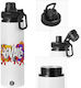Koupakoupa Roblox Rivals Kids Water Bottle Made of Aluminium with Screw-on Cap Non Spill Multicolour 850ml
