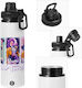 Koupakoupa Huntr/x K-pop Girl Group Kids Water Bottle Made of Aluminium with Screw-on Cap Non Spill Multicolour 850ml