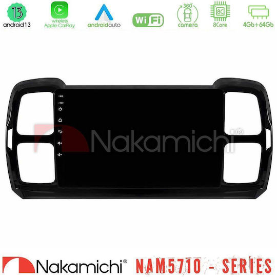 Nakamichi Ηχοσύστημα Αυτοκινήτου για Citroen DS5 2017-2021 (Bluetooth/USB/WiFi/GPS/Apple-Carplay/Android-Auto) με Οθόνη Αφής 9"