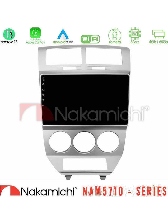 Nakamichi Car Audio System Dodge Caliber 2006-2011 Bluetooth USB WiFi GPS Apple CarPlay Android Auto with 10" Touch Screen