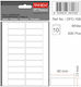 Tanex 200 Selbstklebende Etikettenrollen 13x40mm